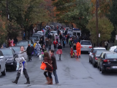 Halloween West Asheville Vermont Ave Trick or Treat D