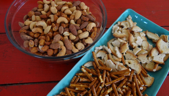 Kathleen's Famous Chex Mix Nuts and Added Bites