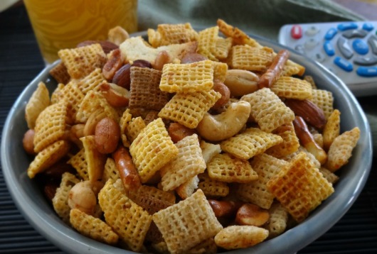 Kathleen's famous Chex Mix: Perfect Super Bowl Snack